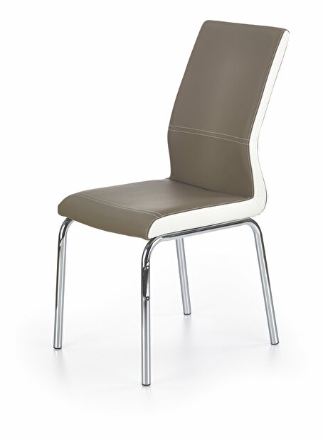 Jídelní židle K225 (cappuccino + bílá)
