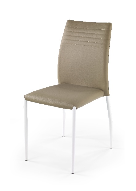 Jídelní židle K 168 bílá + béžová