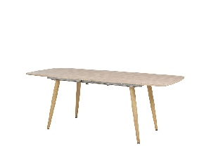 Jídelní stůl HEGGA (světlé dřevo) (pro 8 a více osob)