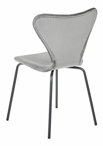 Set 2 ks jídelních židlí Baylor (šedá + černá)