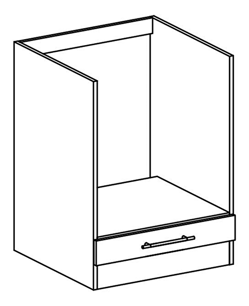 Dolní kuchyňská skříňka na troubu Flor S-60 KU (bílá) *výprodej