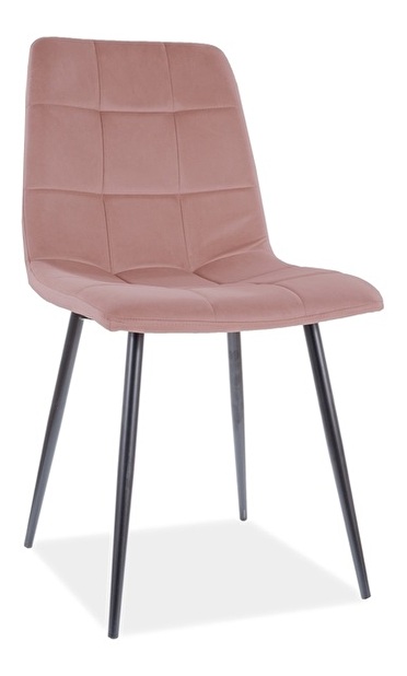 Jídelní židle Marlana (starorůžová + černá)