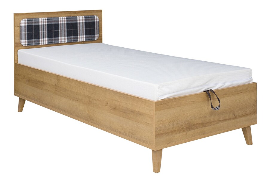 Jednolůžková postel 90 cm Mimone P (dub zlatý) (s roštem)
