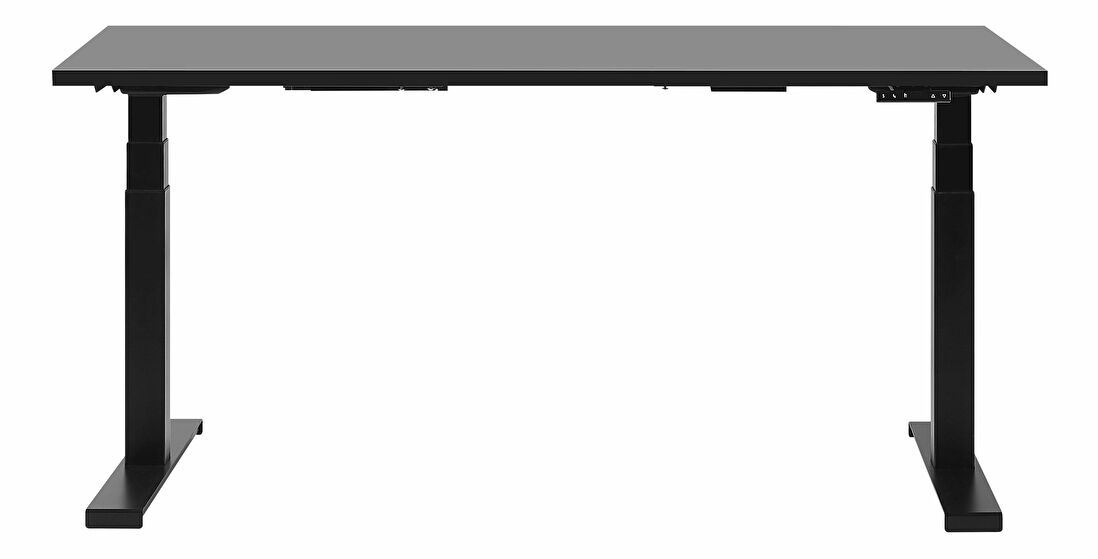 Psací stůl DEsIRA II (160x72 cm) (černá) (el. nastavitelný)