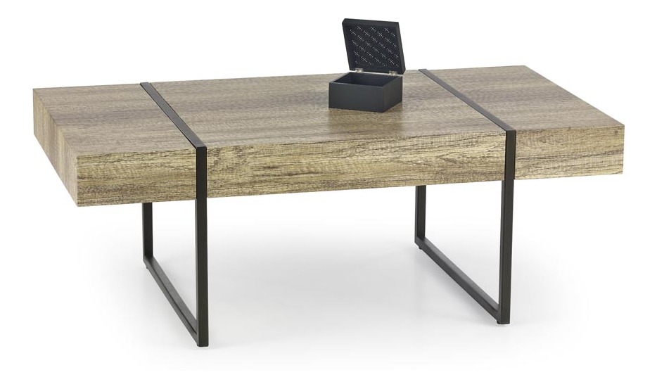 Konferenční stolek Temika (dub divoký + černá)