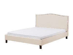 Manželská postel 180 cm MONTHY (s roštem) (béžová)