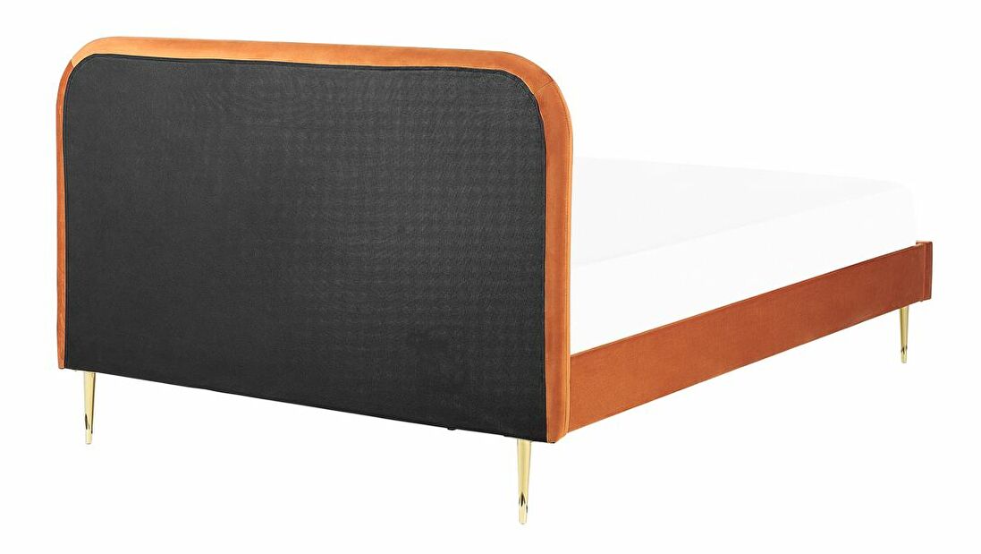Manželská postel 160 cm Faris (oranžová) (s roštem)