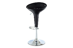 Barová židle Kidwelly-9002 BK (černá + chróm) *výprodej