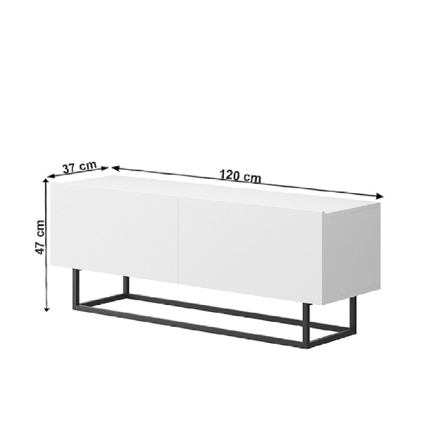 TV stolek/skříňka Svaren ERTVSZ 120 (bílá) *výprodej