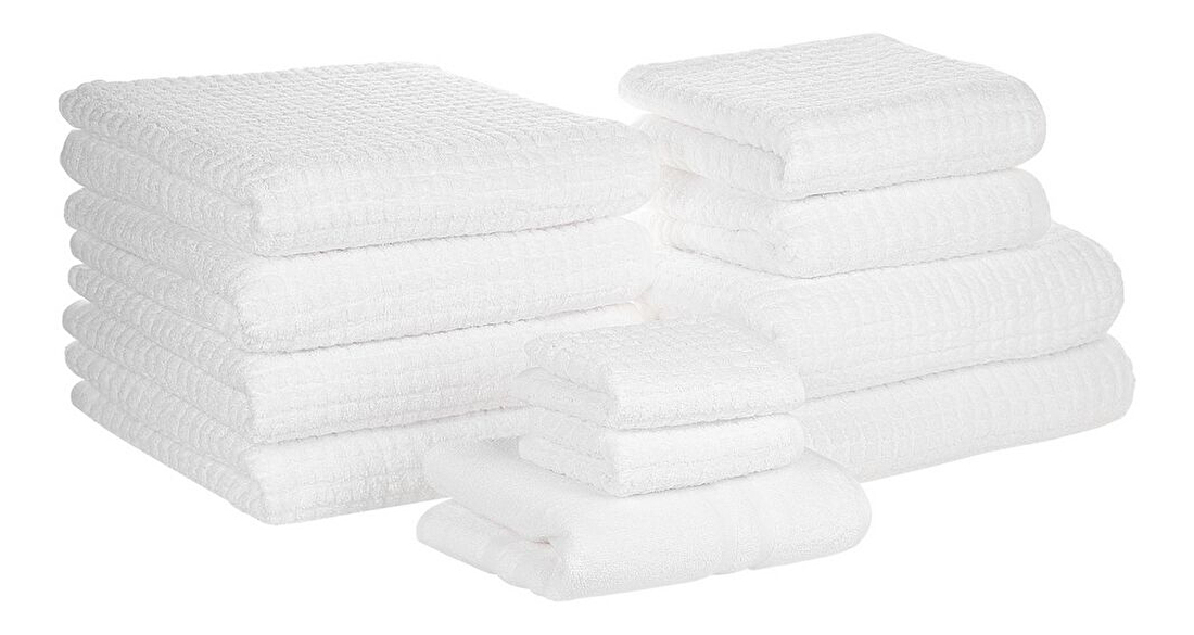 Sada 11 ks ručníků Adrien (bílá)