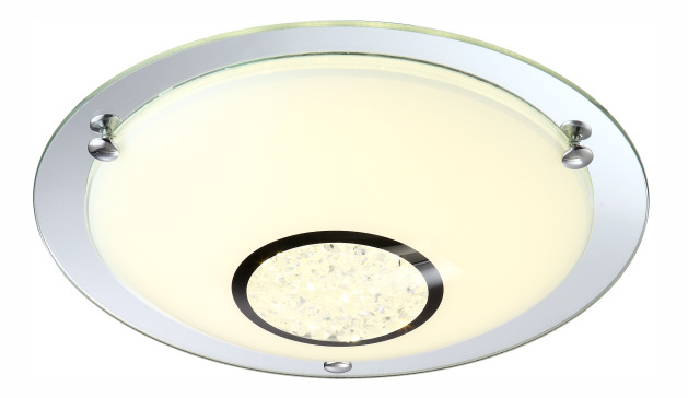 Stropní/nástěnné svítidlo LED Amada 48240 (moderní/designové) (chrom + opál)