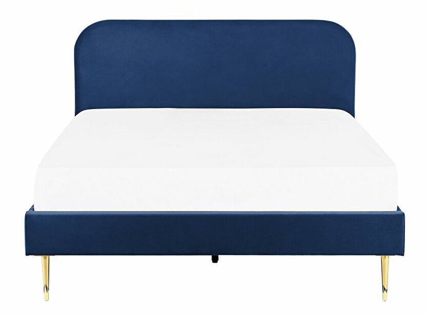 Manželská postel 180 cm Faris (modrá) (s roštem)