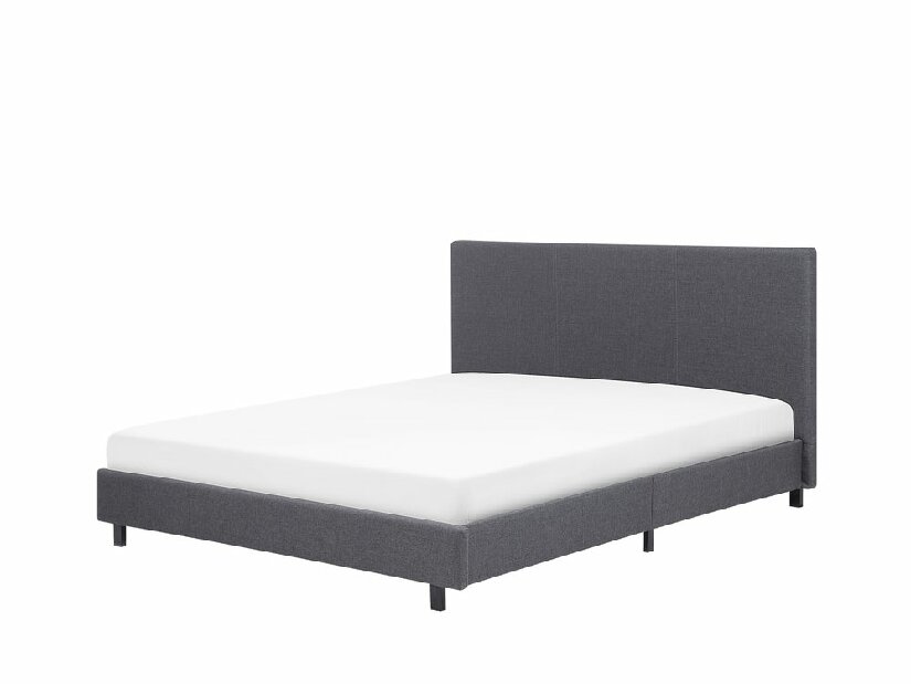Manželská postel 160 cm ALVIA (s roštem) (šedá)