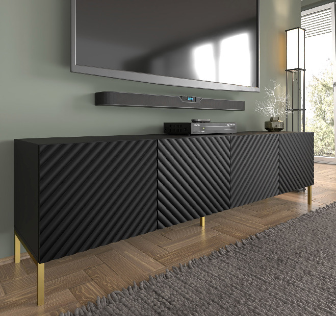 TV stolek Surfy 4D (černá)