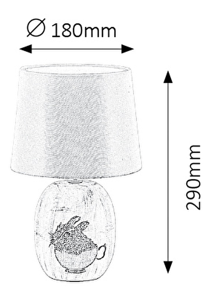Stolní lampa Dorka 4603 (šedá)