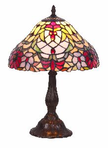 Stolní lampa Mirella 8090 (bronzová + vícebarevné)