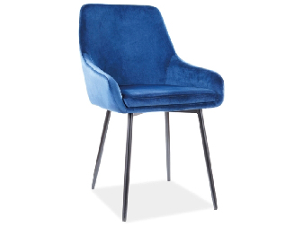 Jídelní židle Allene (námořnická modrá + černá)