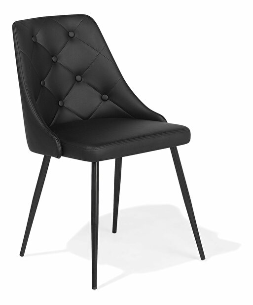 Set 2ks. jídelních židlí Valero (černá)