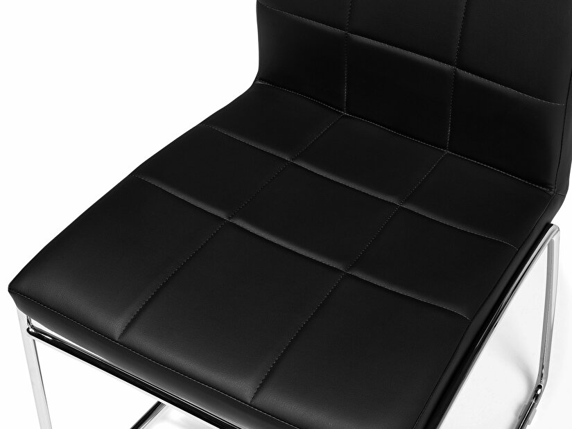Set 2ks. jídelních židlí Kirk (černá)