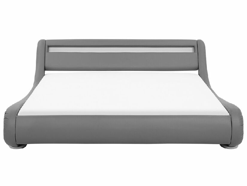 Manželská vodní postel 180 cm Anais (šedá) (s roštem a matrací)
