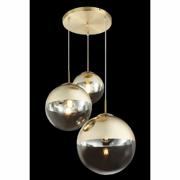 Závěsné svítidlo Varus 15855-3 (moderní/designové) (zlatá + průhledná) *výprodej