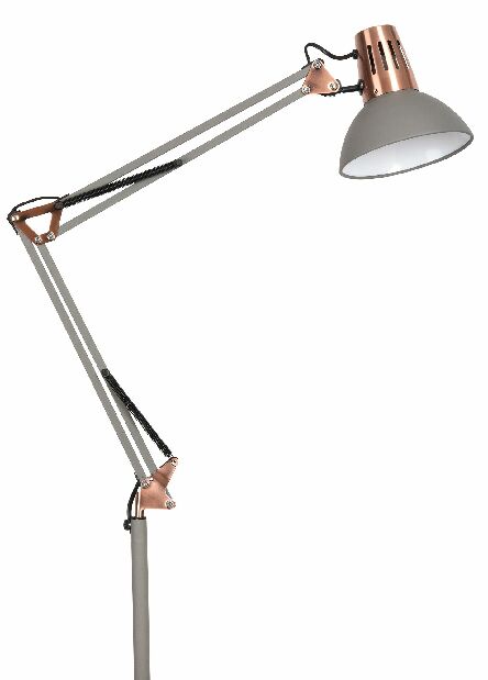 Stojanová lampa Gareth 4524 (šedá + měděná)