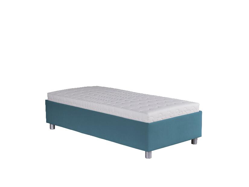 Jednolůžková postel 90 cm Blanár Neptun (modrá) (s roštem a matrací Nelly)