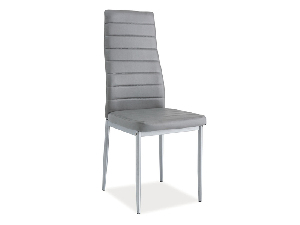 Jídelní židle Harold (šedá + hliník)