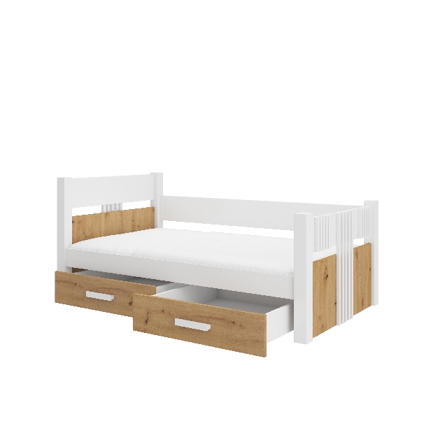 Dětská postel 200x90 cm s materacom Buppi (artisan)