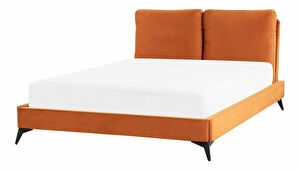Manželská postel 140 cm Mellody (oranžová)
