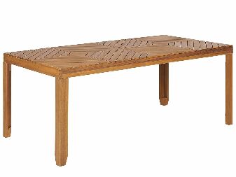 Zahradní stůl Blas (světlé dřevo) (pro 8 a více osob)