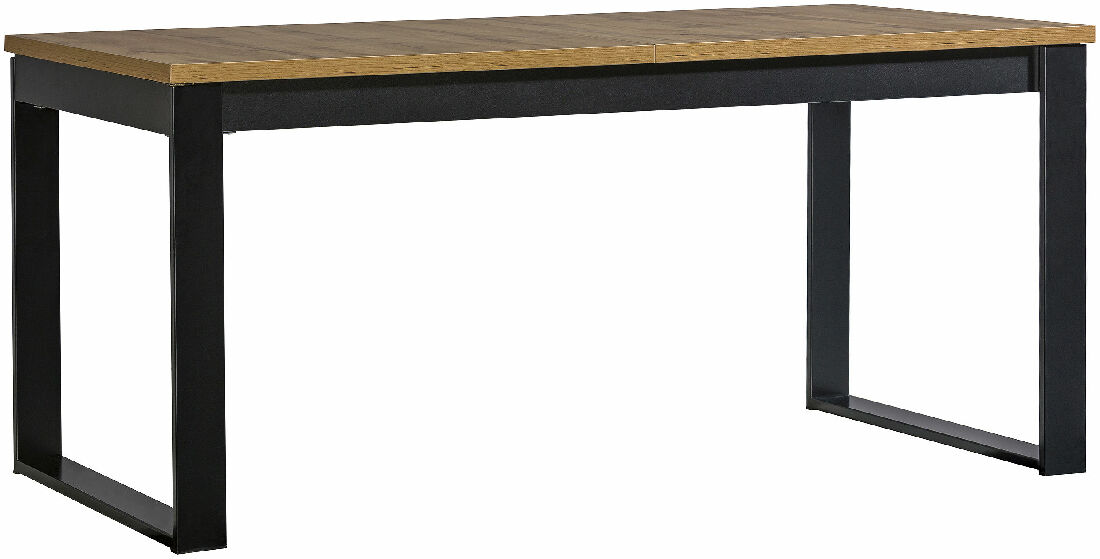 Psací stůl typ LA14 Laticia (matná černá + dub wotan)
