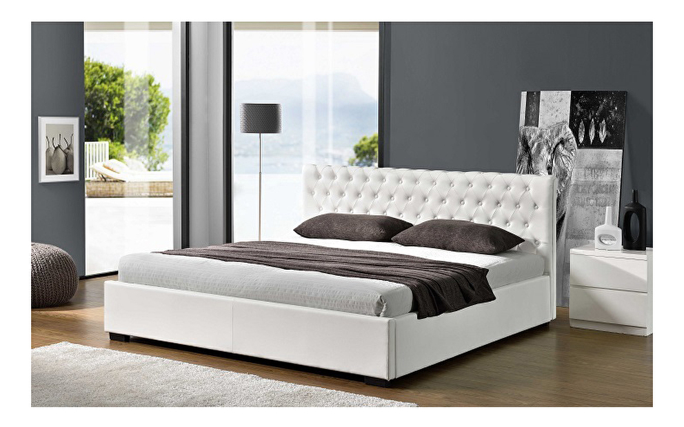 Manželská postel 180 cm Dorlen (s roštem a úl. Prostorem)