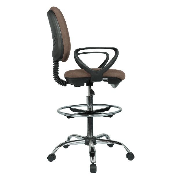 Vyvýšená pracovní židle Korki (hnědá + černá)