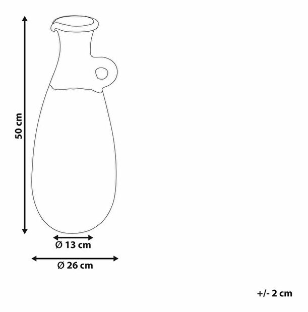 Váza 50 cm Marionetta (zelená)