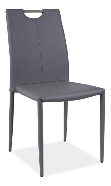 Jídelní židle H-322 (ekokůže šedá)