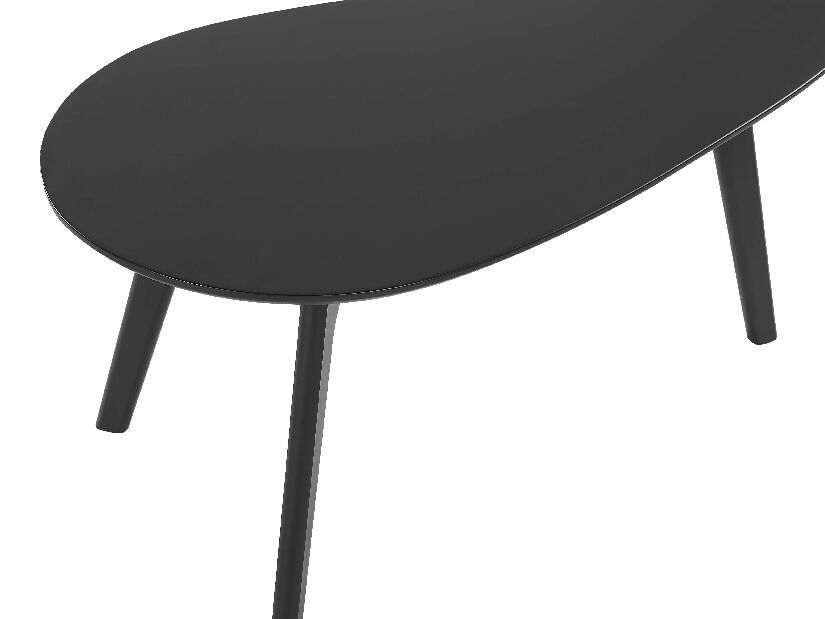 Set 2 ks. konferenčních stolků FALK III (dřevo) (černá)