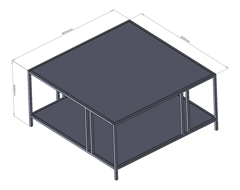 Konferenční stolek Uma (Černá)