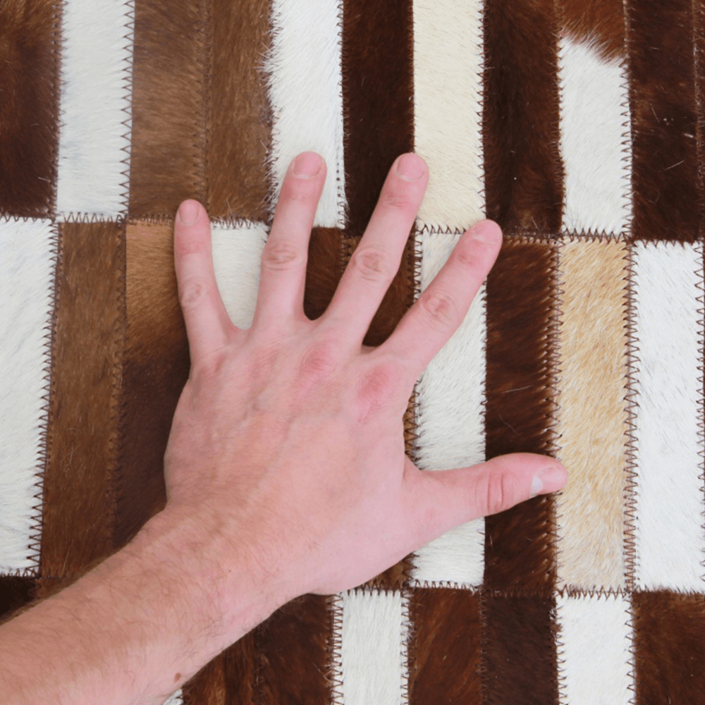 Kožený koberec 120x180 cm Koza typ 5