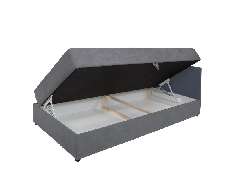 Jednolůžková postel (válenda) 90 cm BRW Kelo LBKMU (šedá) (P)