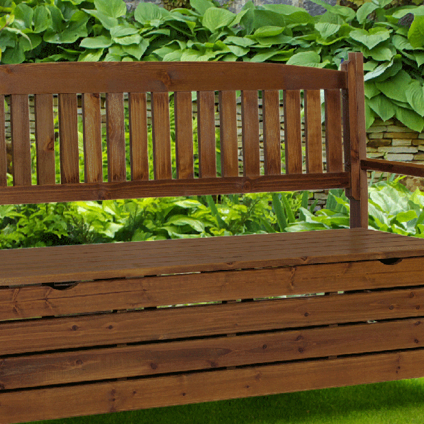 Zahradní lavice 150 cm Amelli (hnědá)