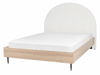 Manželská postel 140 cm Milza (bílá)