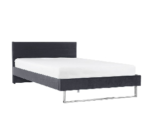 Manželská postel 160 cm BELAE (s roštem) (šedá)
