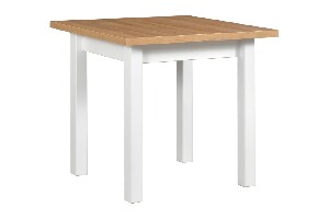Jídelní stůl Misha 8 (dub grandson + bílá) (pro 4 až 6 osob)