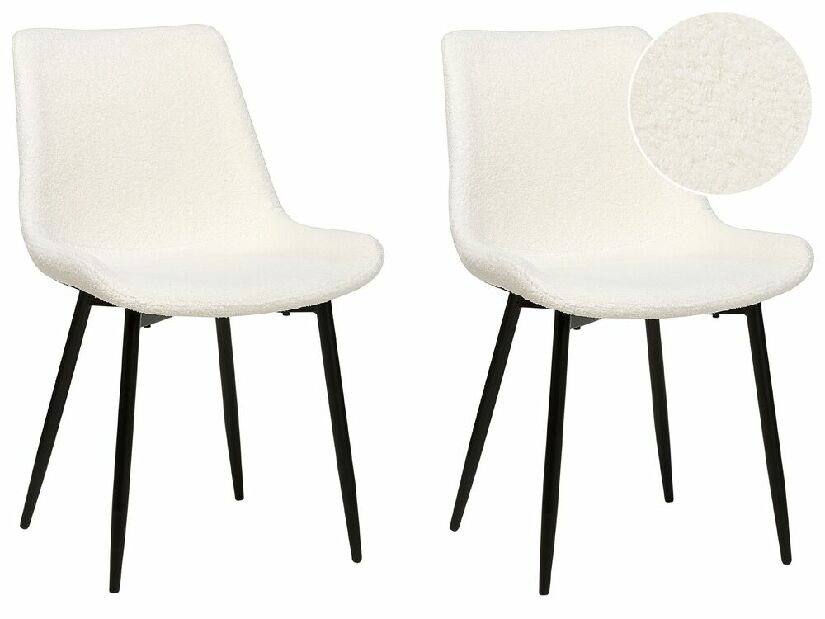 Set 2 ks jídelních židlí Antoinette (bílá)