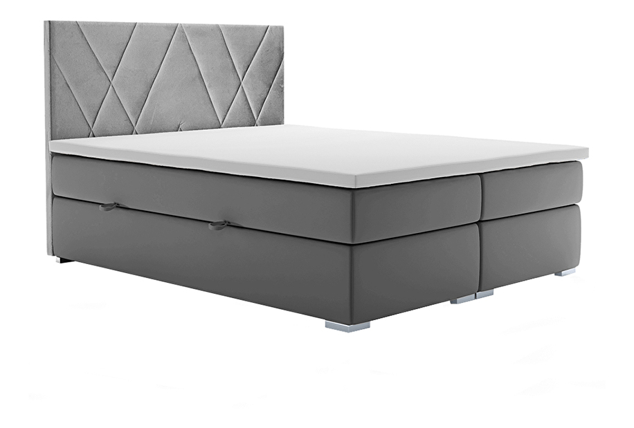 Manželská postel Boxspring 160 cm Orit (s matracemi)
