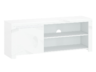 TV stolek/skříňka Leona (bílá lesklá)