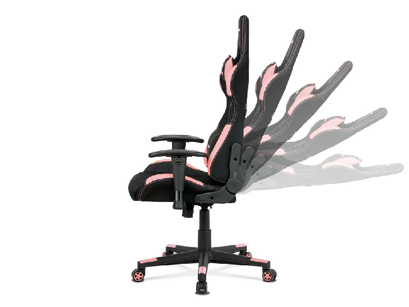 Kancelářská židle Kelby-F02-PINK (černá + růžová)