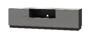 Závěsný TV stolek Henry Typ 40 (šedá + šedý vysoký lesk)