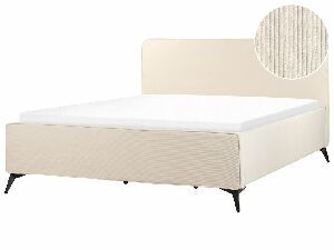 Manželská postel 180 cm Vardel (béžová) (s roštem)
